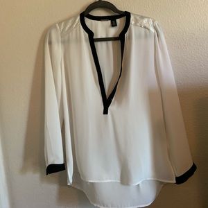 Formal white blouse